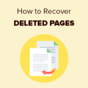 How to Recover Deleted Pages in WordPress