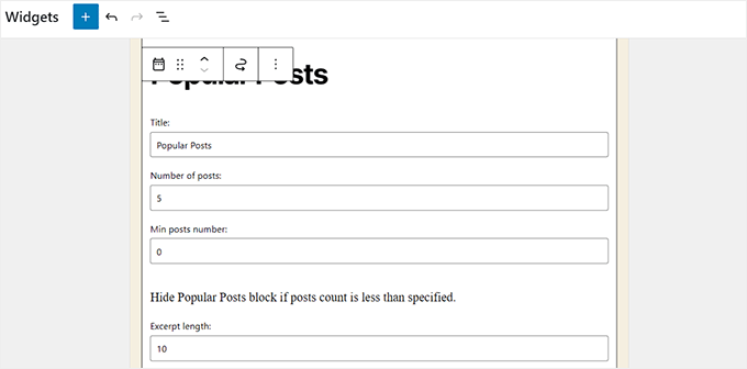 Relevant plugin-widget