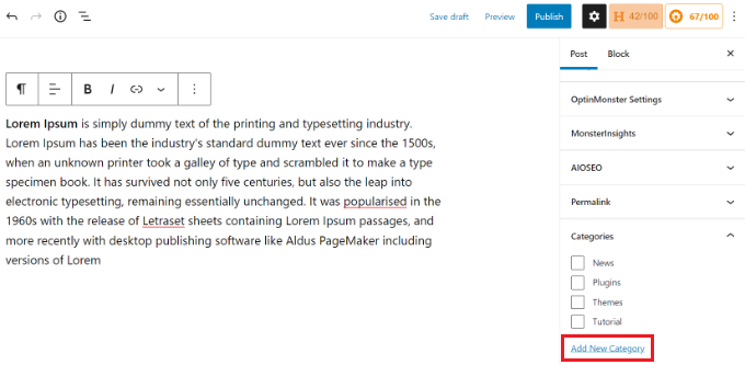 Como adicionar uma nova categoria no WordPress