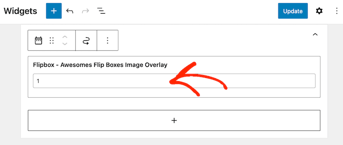 Adding a FlipBox ID to a WordPress widget