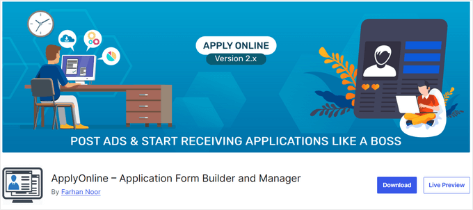 Pluginul de panou de locuri de muncă ApplyOnline
