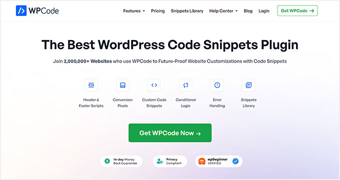 WPCode - Best WordPress Code Snippets Plugin