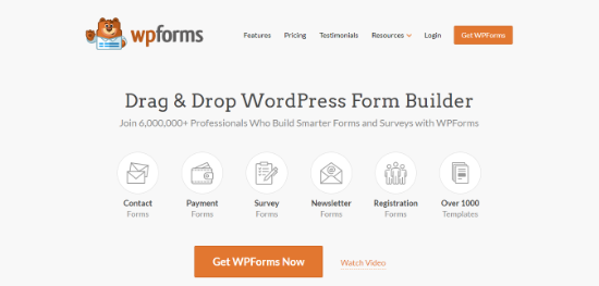 WPForms site