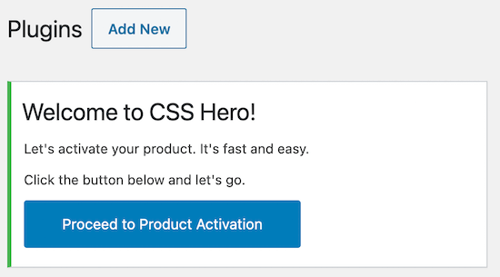 CSS Hero را فعال کنید