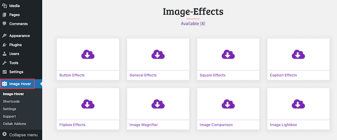 How to add image hover effects in WordPress