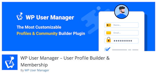 Wp User Manager User Registration Plugin