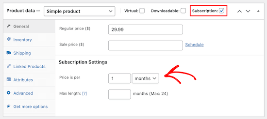 Yith Set Subscription Price