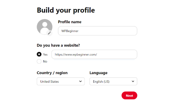 Build Your Profile