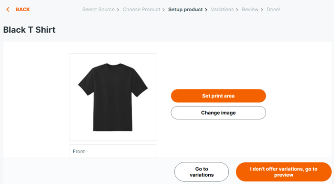 Change custom product image