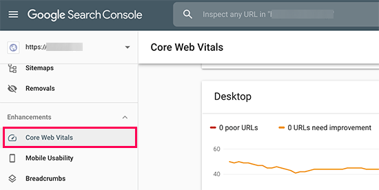 Web vitals essenciais no Google Search Console