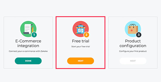 Activate free trial