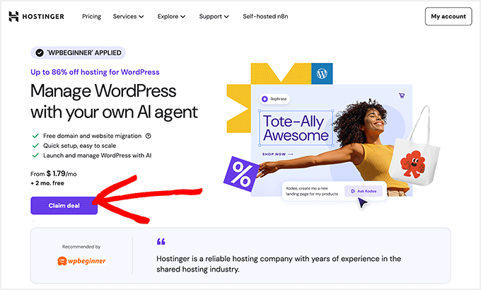 Hostinger website Hostinger coupon code