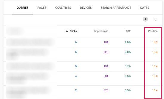 Low performing search results