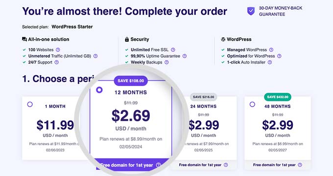 Hostinger Pricing and plans