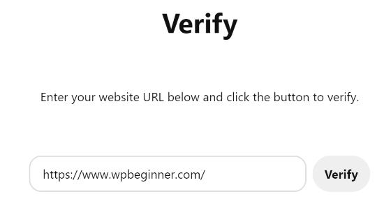 Verify Your Site In Pinterest