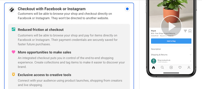 How to setup Facebook checkout