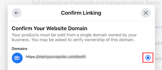 Confirm WooCommerce store domain name