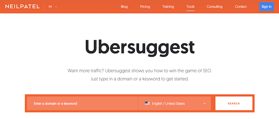 Ubersuggest