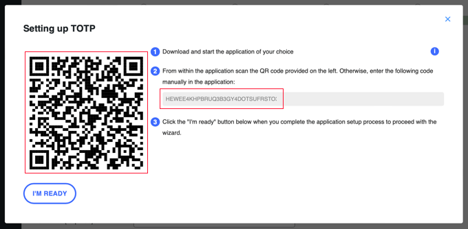 Use Your Authenticator App to Scan the QR Code