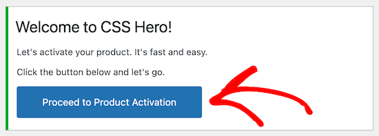Attiva il plugin CSS Hero