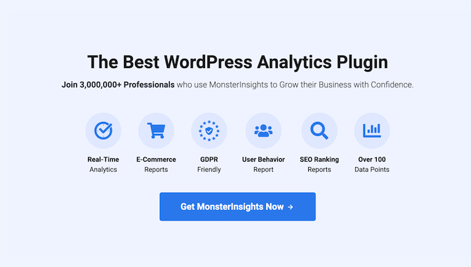 Pluginul MonsterInsights Google Analytics pentru WordPress