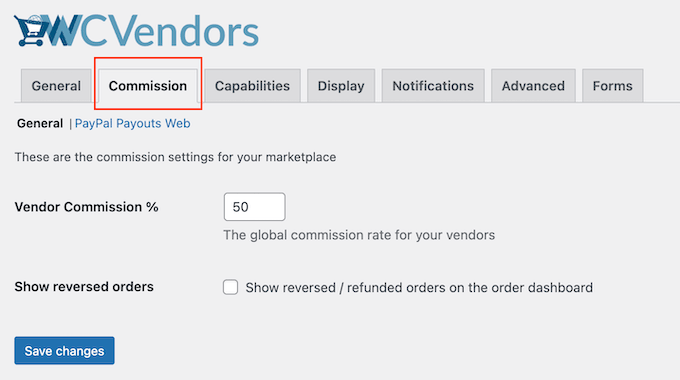 Cum să setați nivelurile de comision pentru piața dvs. de vânzători