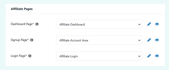 Partnerseiten in Easy Affiliate konfigurieren