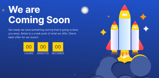 Countdown timer preview