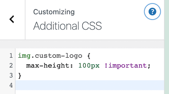 Customizer Additional Css