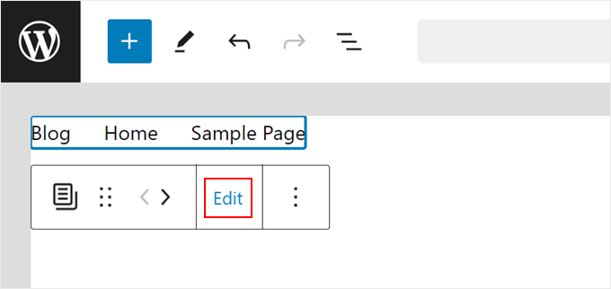 Cum să editați blocul de navigare în WordPress