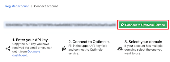 Enter API key