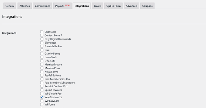 AffiliateWP mit anderen Plugins integrieren
