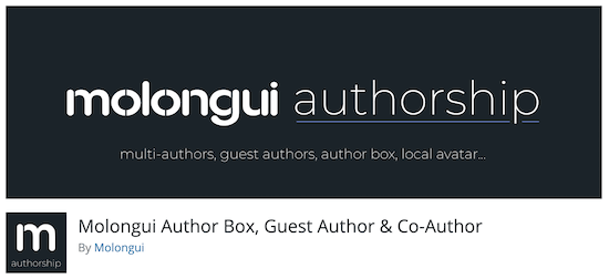 Molongui Authorship
