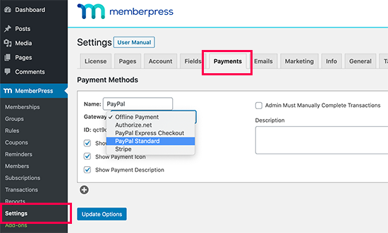 Add payment method for your paywall subscriptions