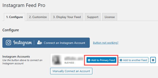 Add your Instagram posts to your primary feed