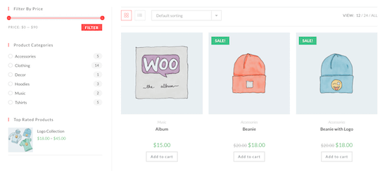 Woocommerce Store Example