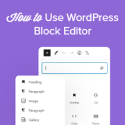 Using the WordPress block editor