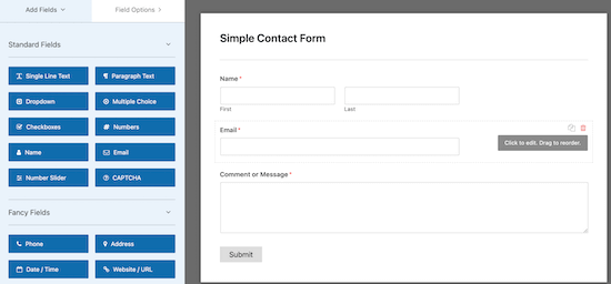 Wpforms Builder