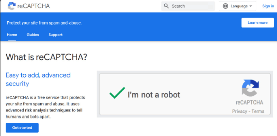Google reCAPTCHA 