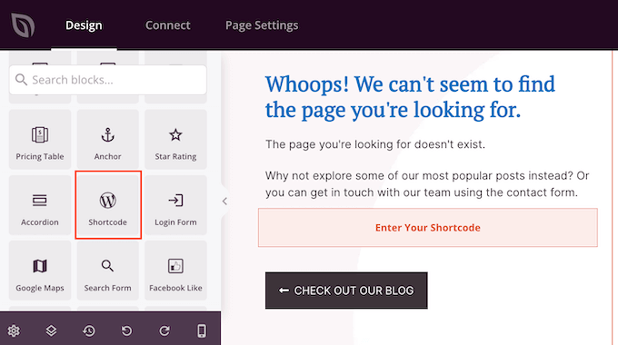 如何将短代码添加到网站的 404 页面