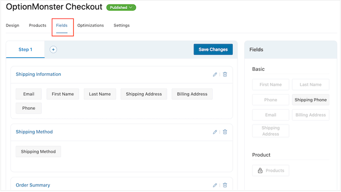 Adding fields a checkout form