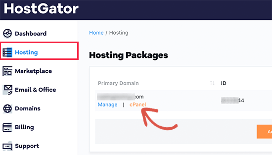 داشبورد HostGator cPanel را راه اندازی کنید