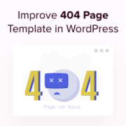 How to improve your 404 page template in WordPress