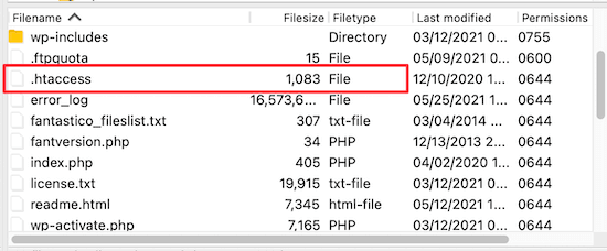 htaccess FTP