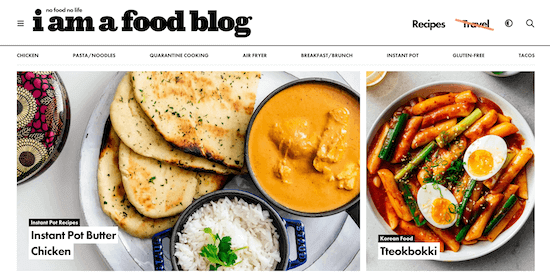 i am a food blog