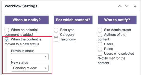 When to Notify?