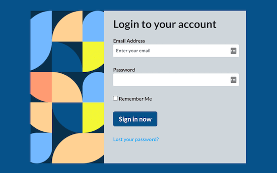 SeedProd login page example