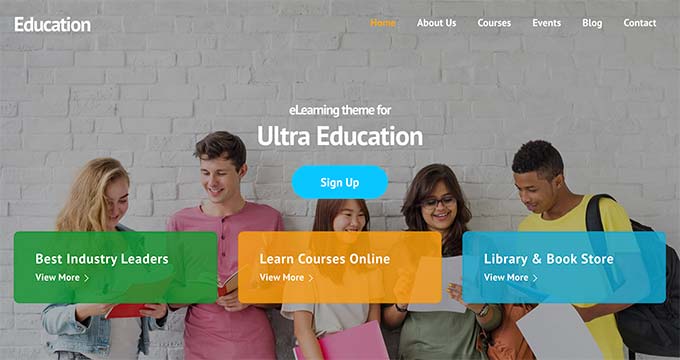 Ultra education theme