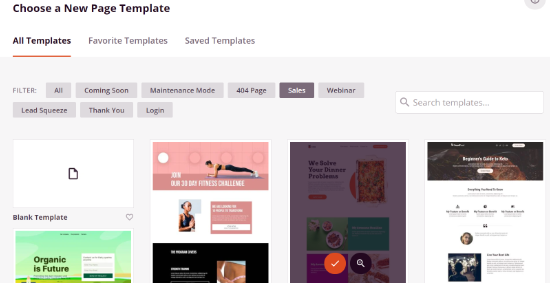 Escolha um modelo de página inicial Escolha um modelo de página inicial