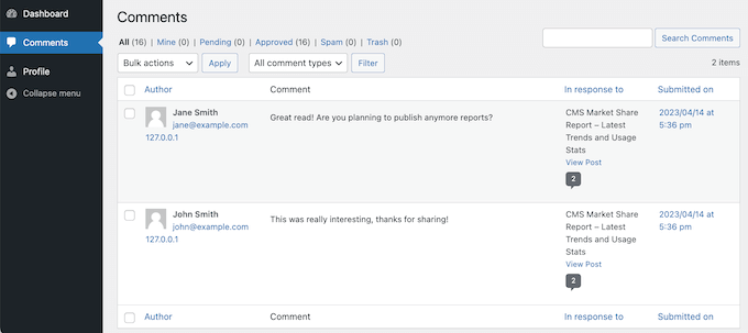 Allowing users to moderate comments in WordPress